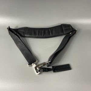 Johnstone & Murphy Black Paddle Leather Adjustable Strap